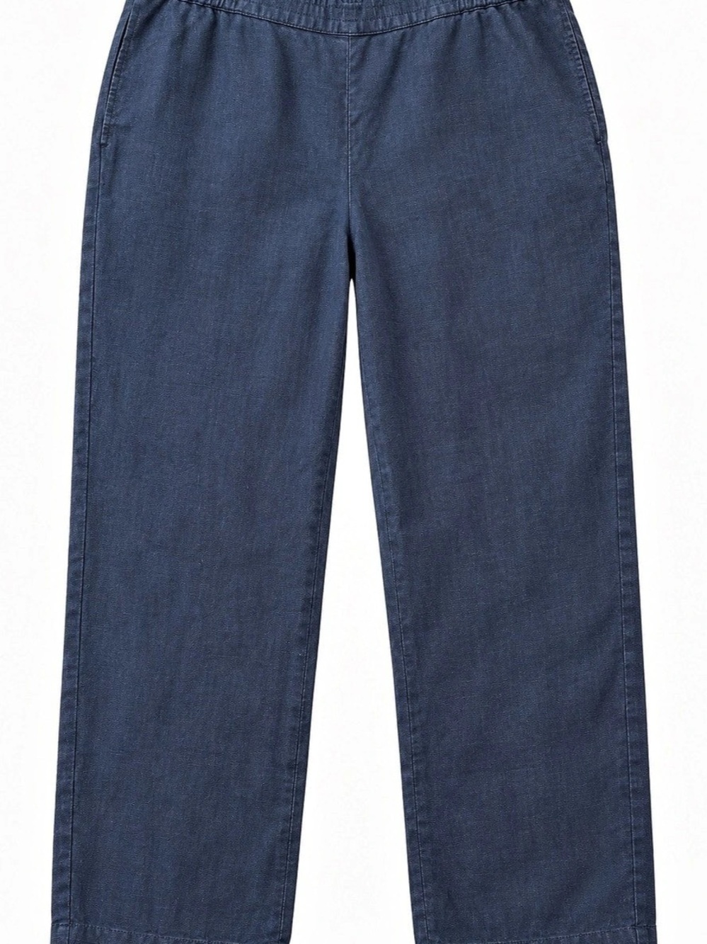 J. Jill Love Linen Black Pull On Straight Leg Pants Women’s Misses M (10-12)